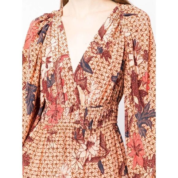 ulla johnson linnea silk dress garden rose US8 - Picture 8 of 12